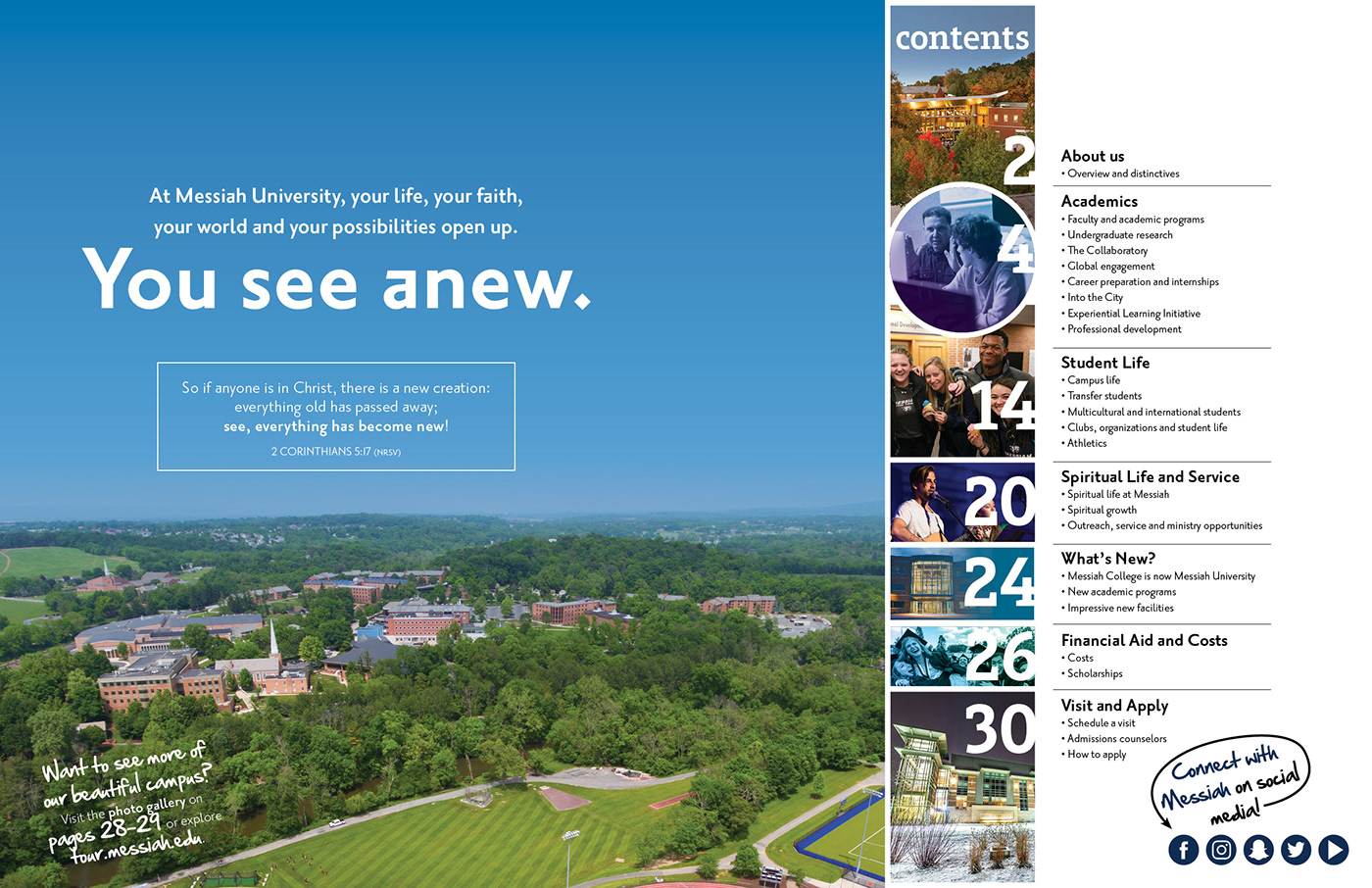 Admissions college magazine editorial University