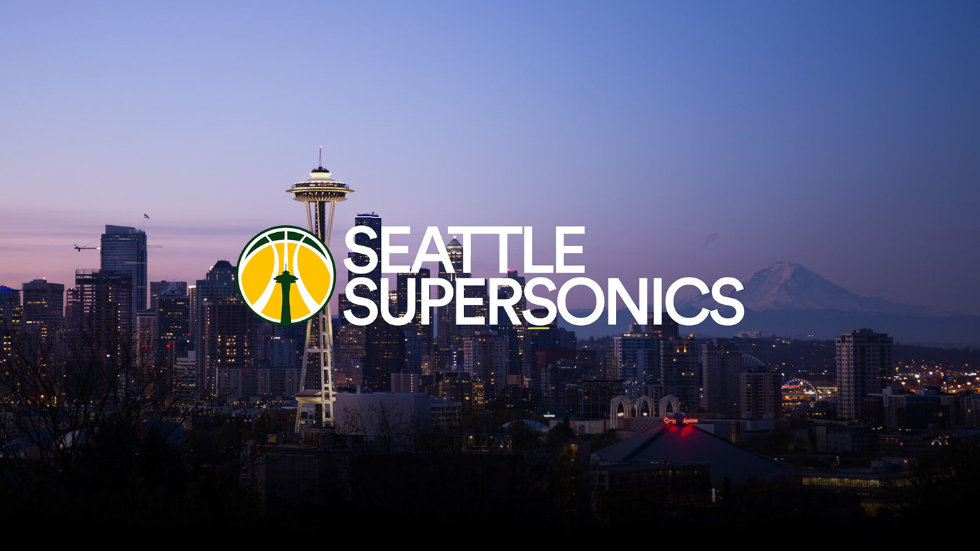 seattle Supersonics basketball basket ball logo Rebrand brand sonics branding 