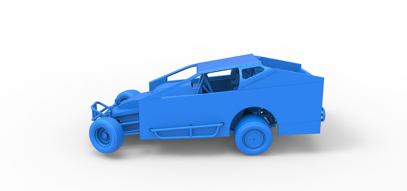 v8 toy 3D printable race car modified stock car Northeast Dirt Modified