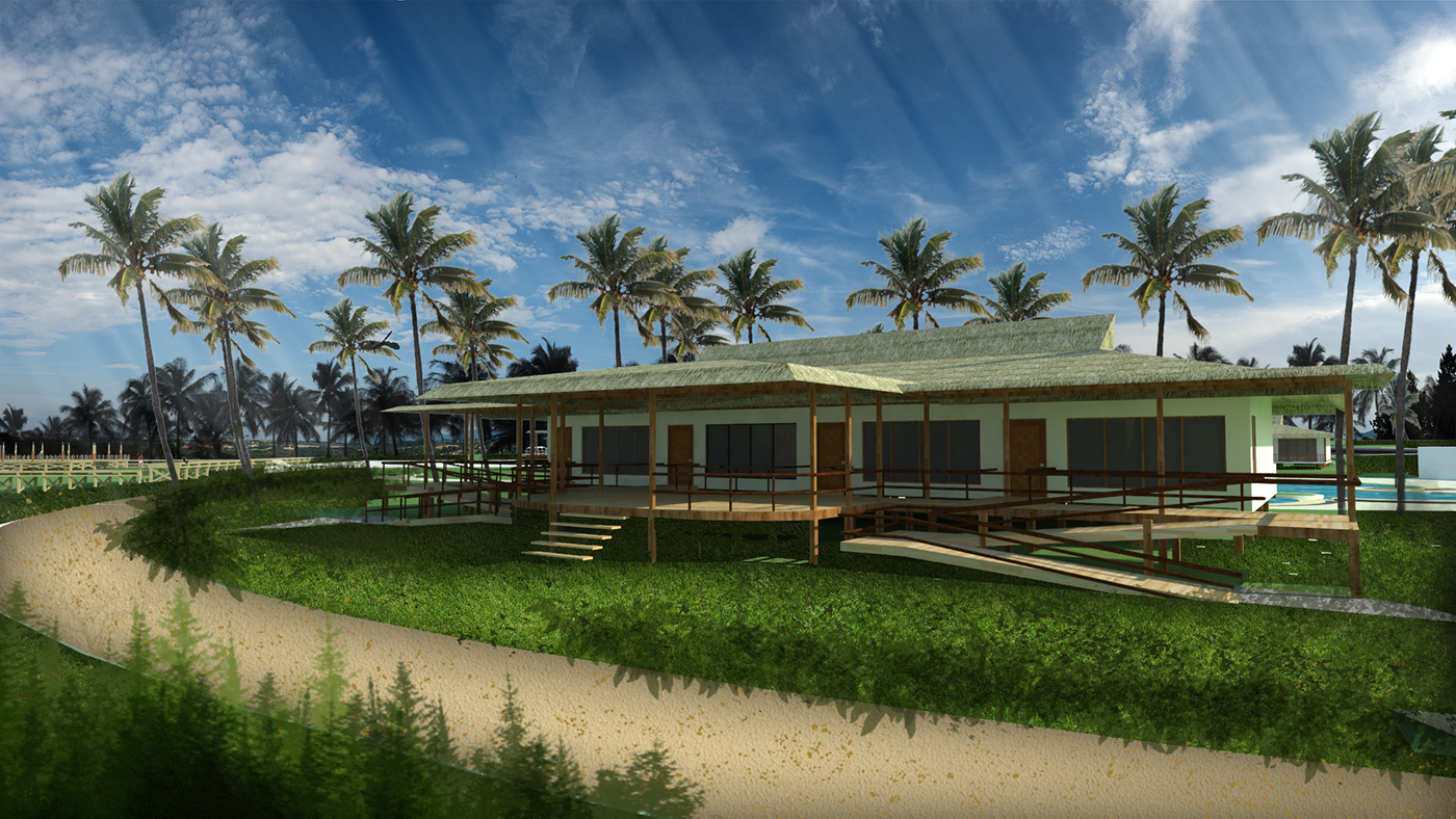 architecture design Tropical Render Post Production beach
