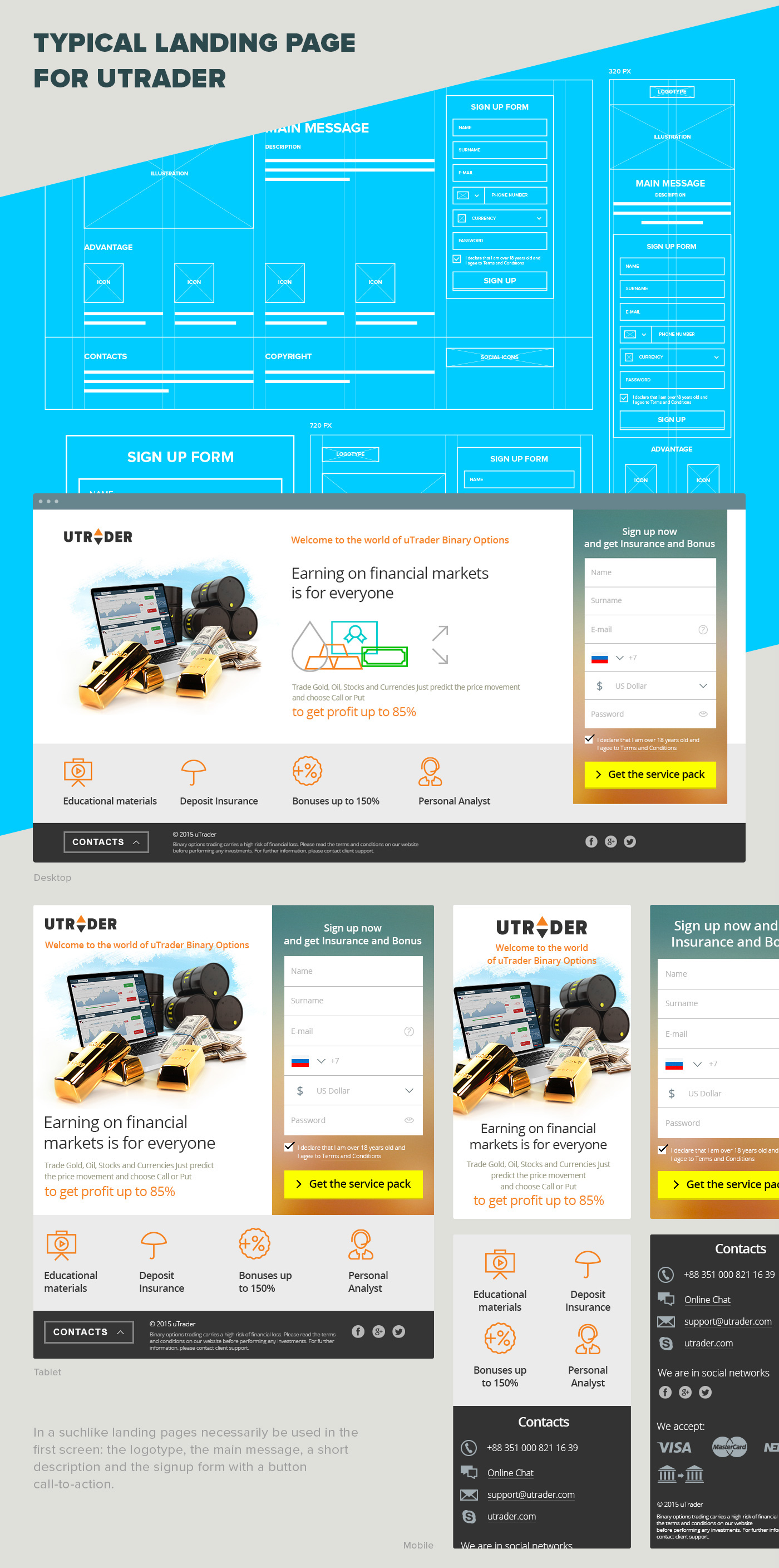 Web UI ux landingpage Webdesign uidesign uxdesign mobile desktop