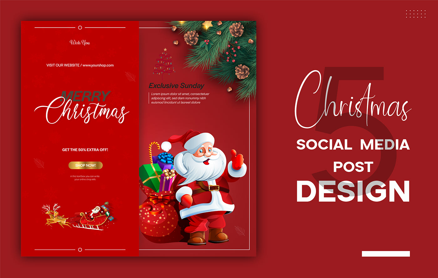 Advertising  Christmas Designhatt Facebook ads Food Banner Instagram Post social media Social Media Banner Social media post xmas