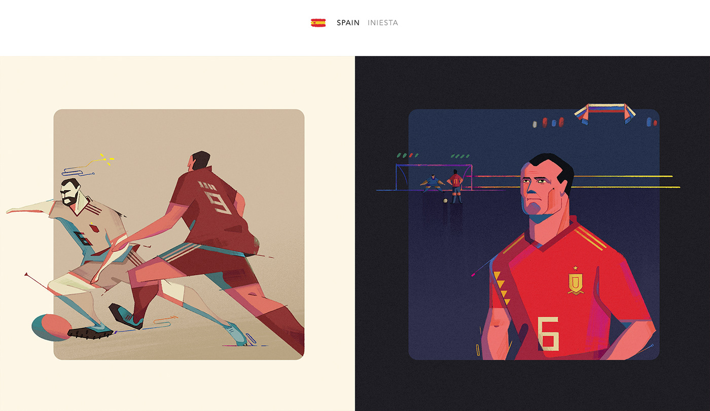ILLUSTRATION  football WorldCup soccer Character design champion Drawing  FIFA Russia