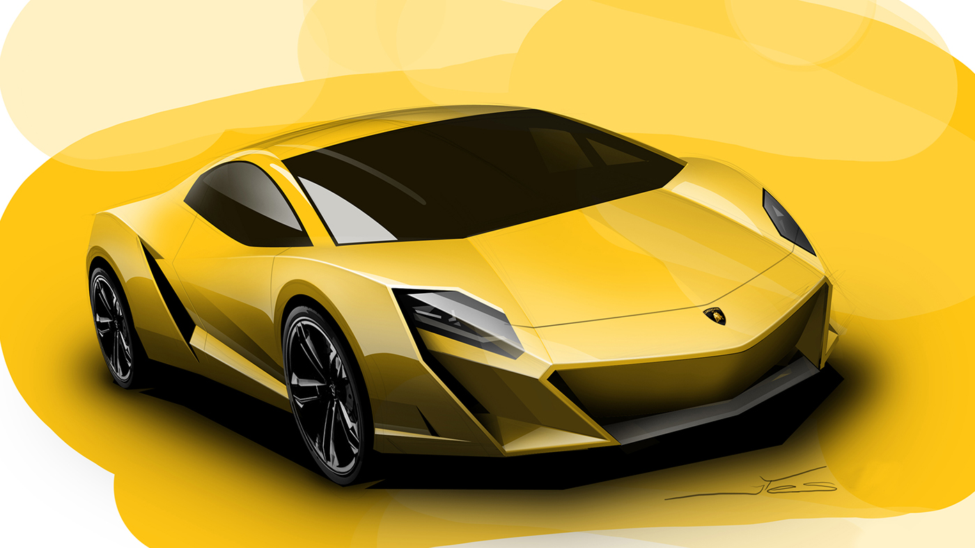 lamborghini querderro gallardo Successor automotive   transportation design sketches visualization jan bujnak car design product sports car