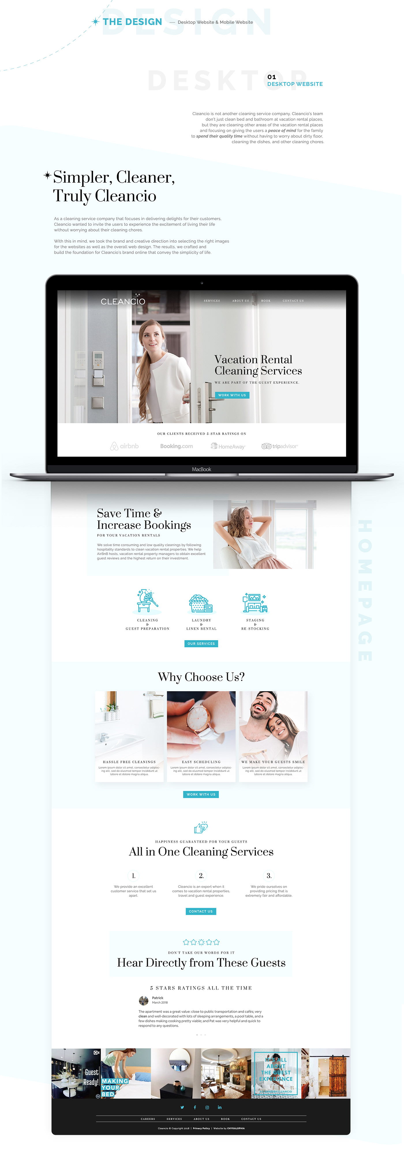 cleaning company blue clean luxe modern Wordpress Website