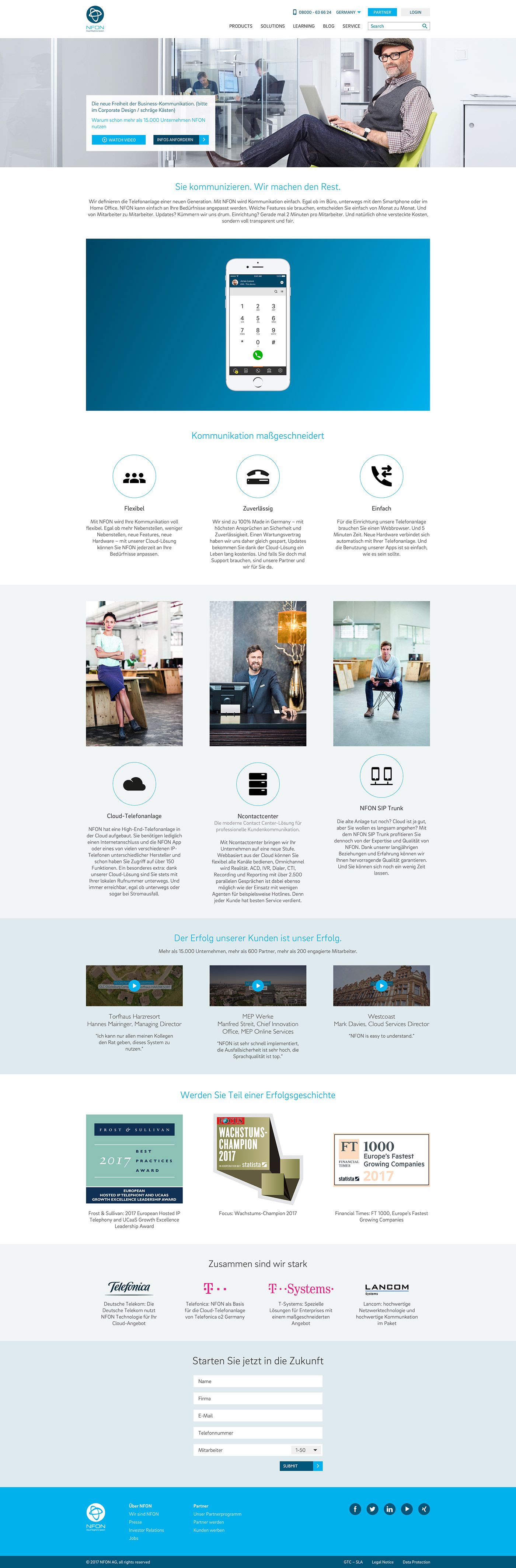 Website design UI ux clean corporate