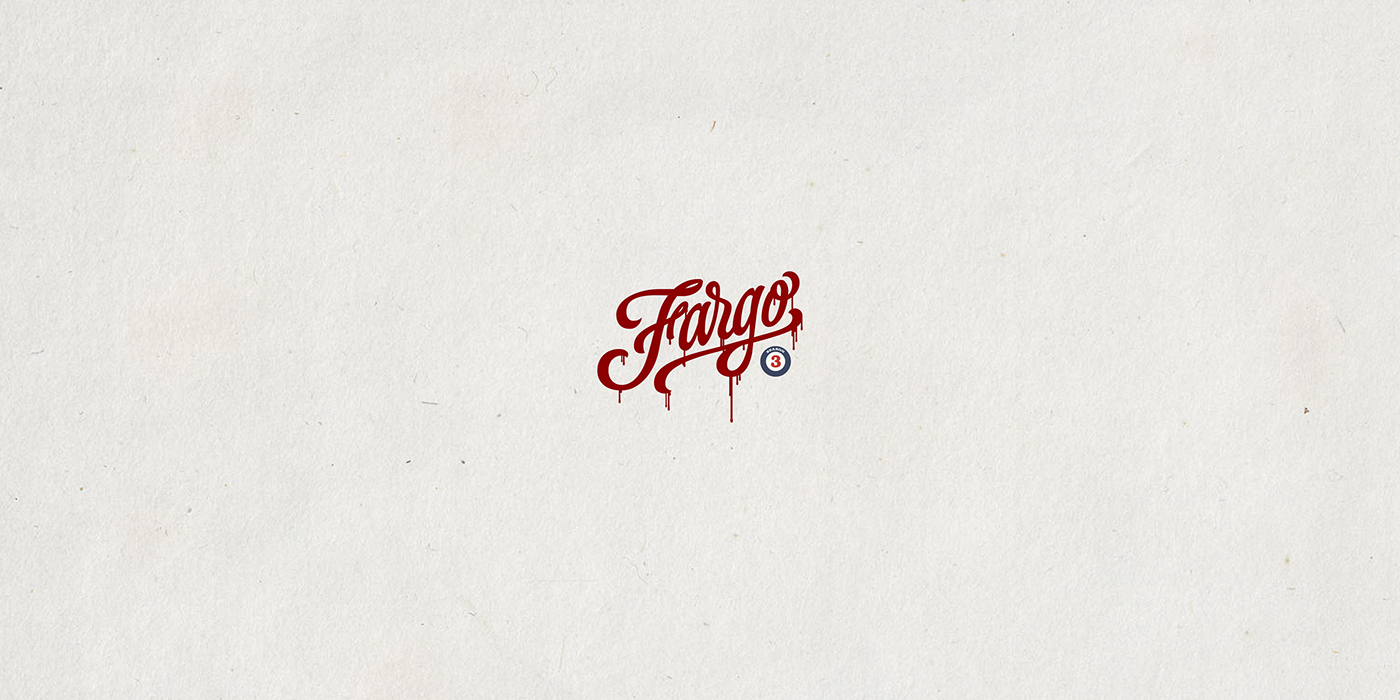 Fargo stamp poster font lettering letters TVseries Typeface paper fanart
