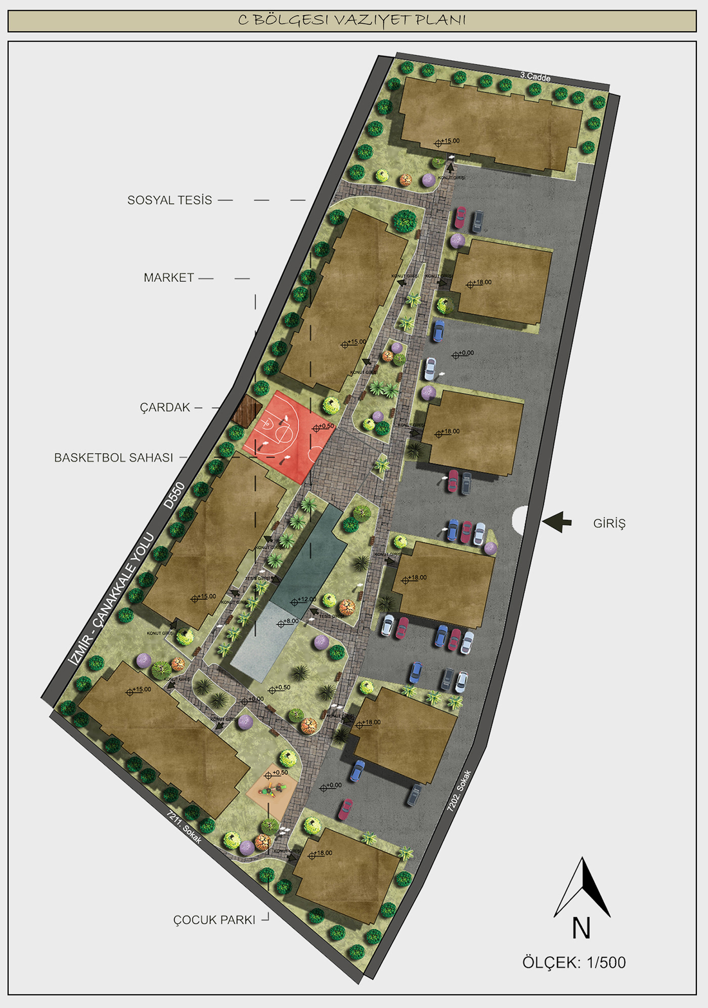 izmir architecture menemen Situation plan design design plan Residential area development residential housing layout plan urban planning