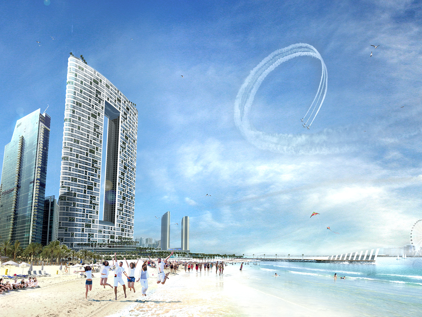 architecture Luxury Hotel serviced apartments design Landscape Design concept design Beachfront