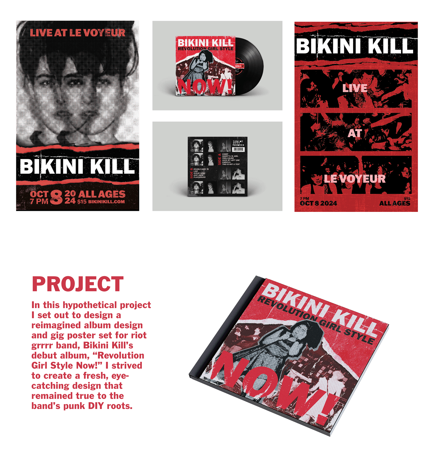 album cover album art punk design Layout Design system design Poster Design Multimedia  bikinikill GRAPHUC DESIGN musicmarketing