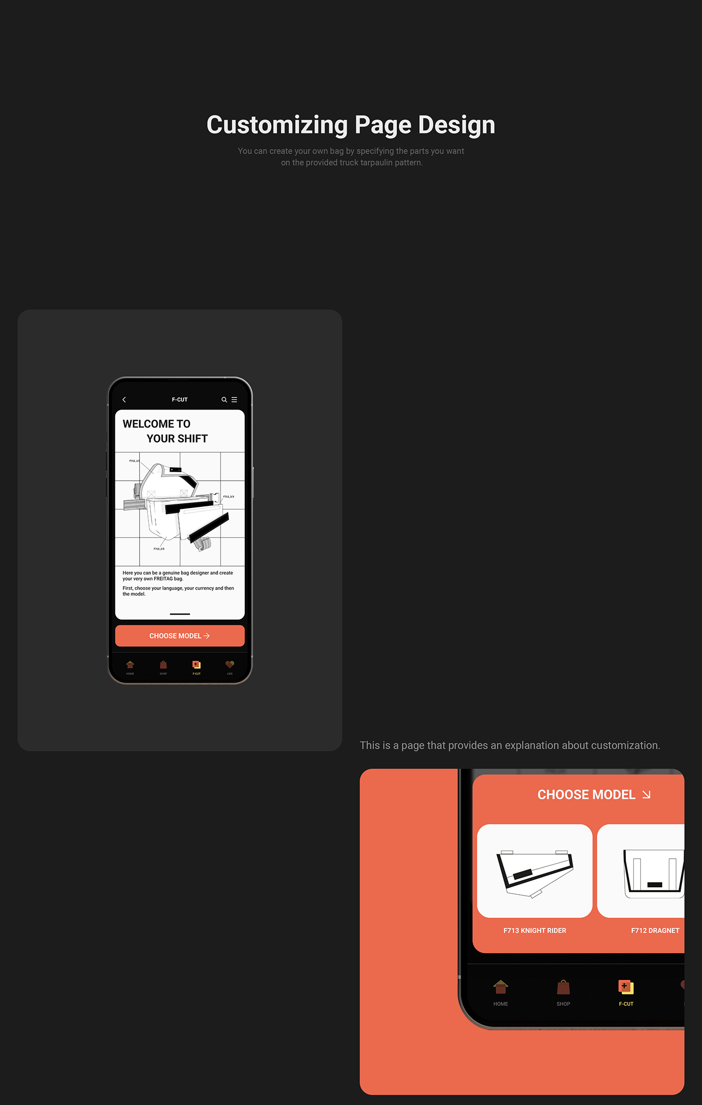UI/UX app design Interaction design  app Figma freitag UI Mobile app brand identity visual