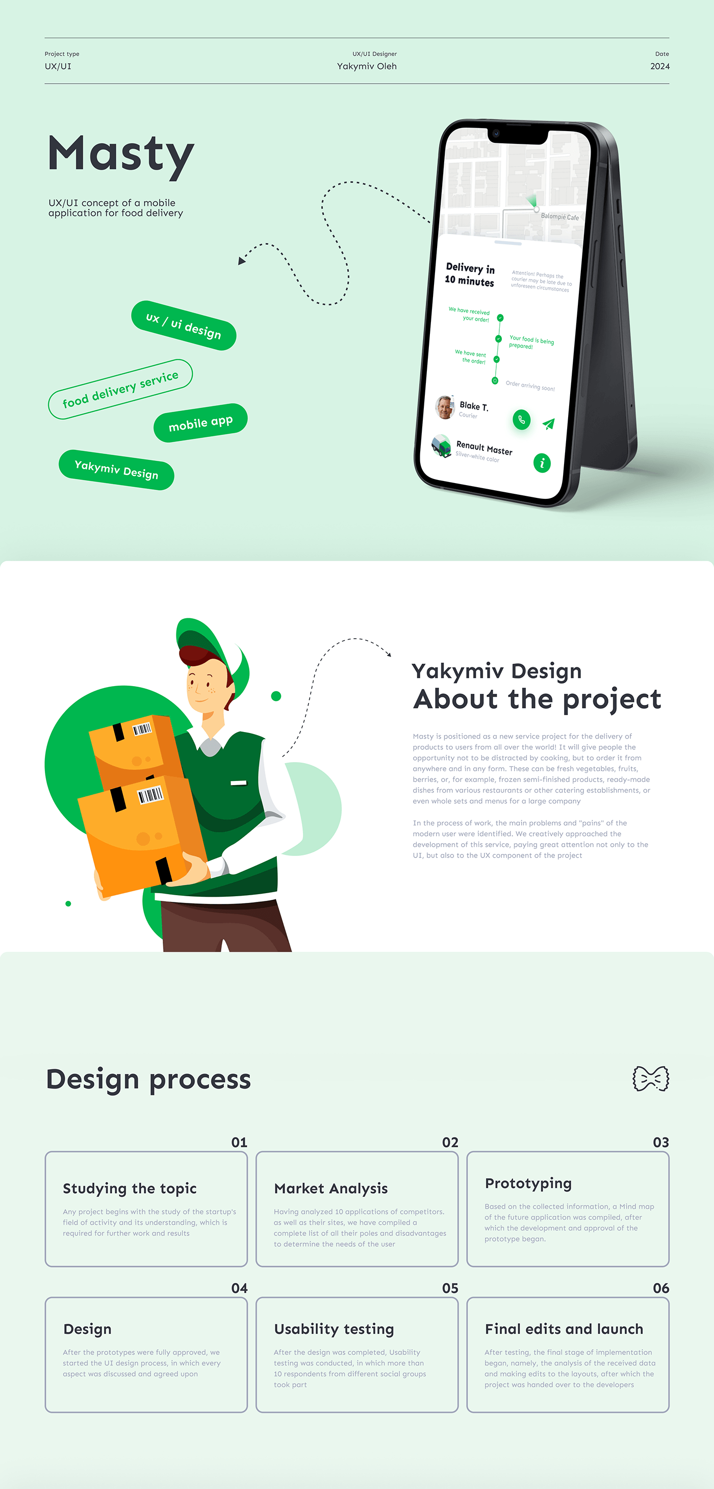 delivery delivery app store b2c product design  e-commerce Figma landing page UX design Mobile app