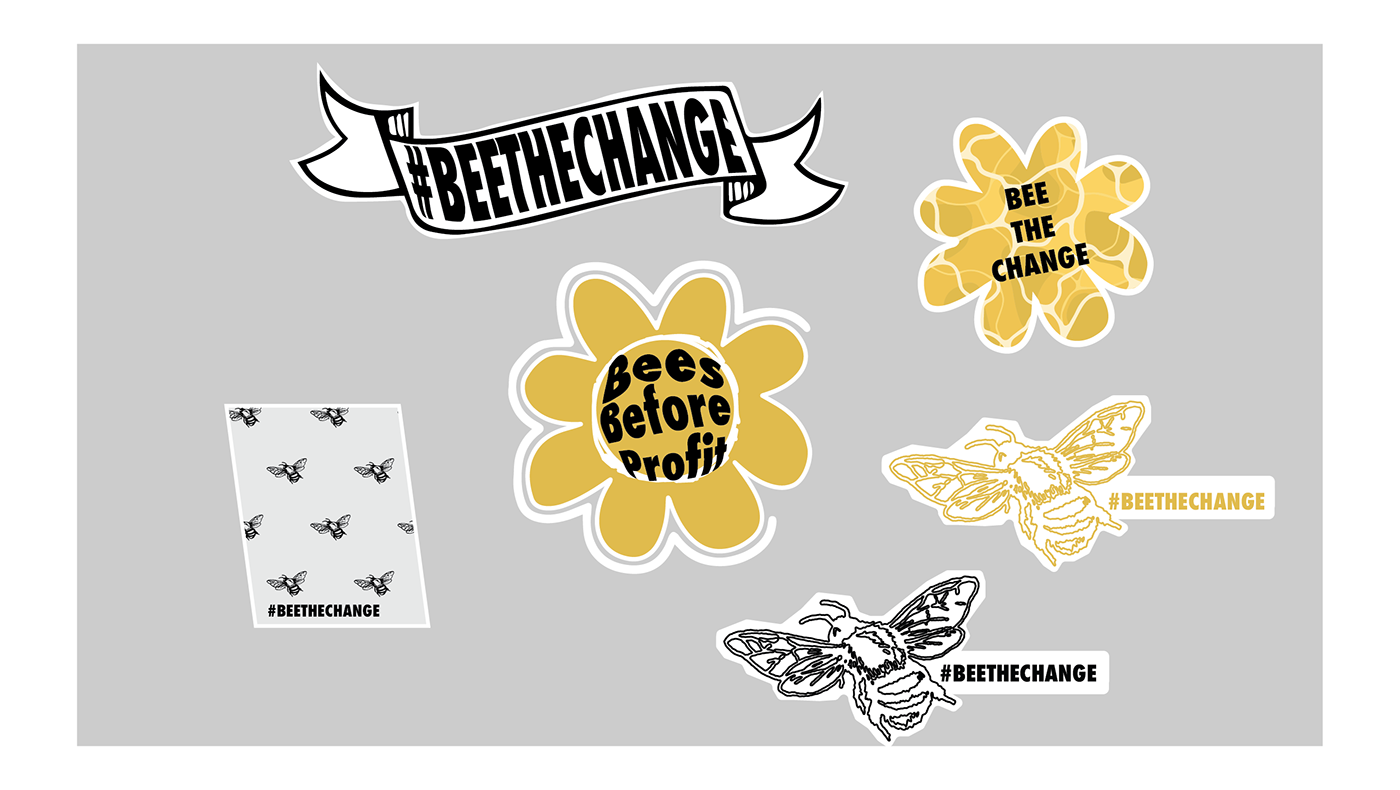 bee brand identity concept conservation Social Justice typography   vector visual