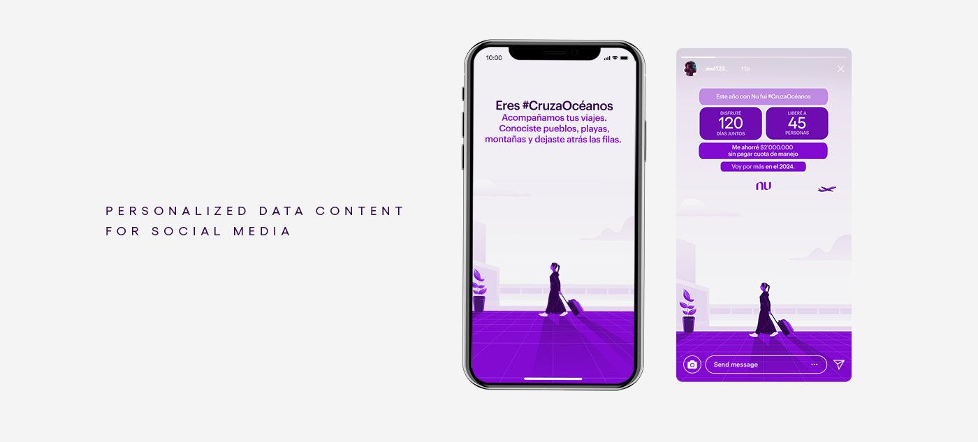 Nubank purple ads ILLUSTRATION  Advertising  Graphic Designer Socialmedia nu resumen inspiration