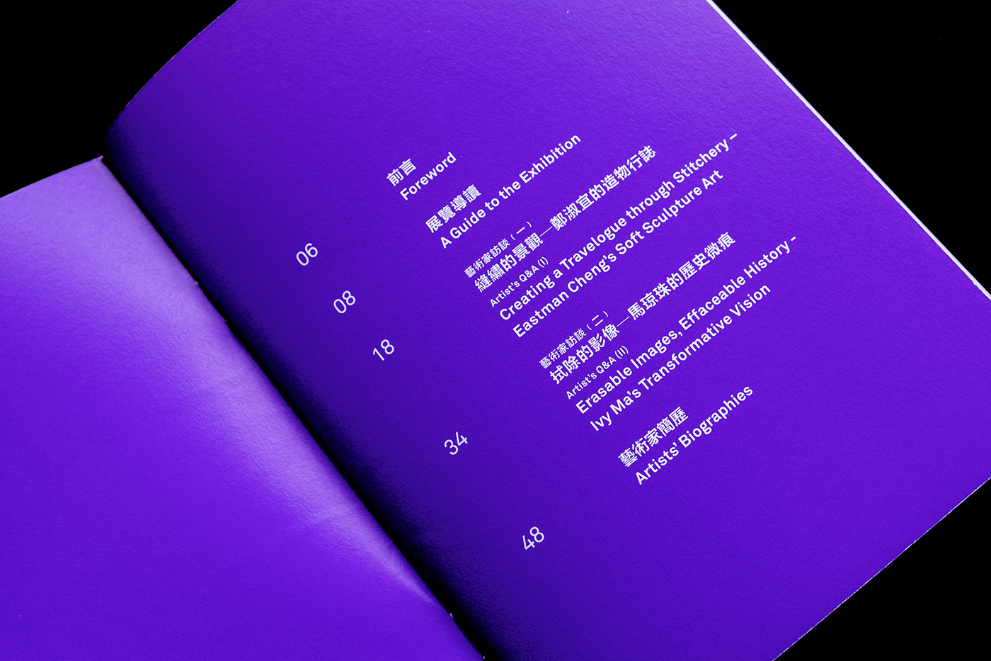 Travel decode Exhibition  publication purple circle pattern hongkong print typography  