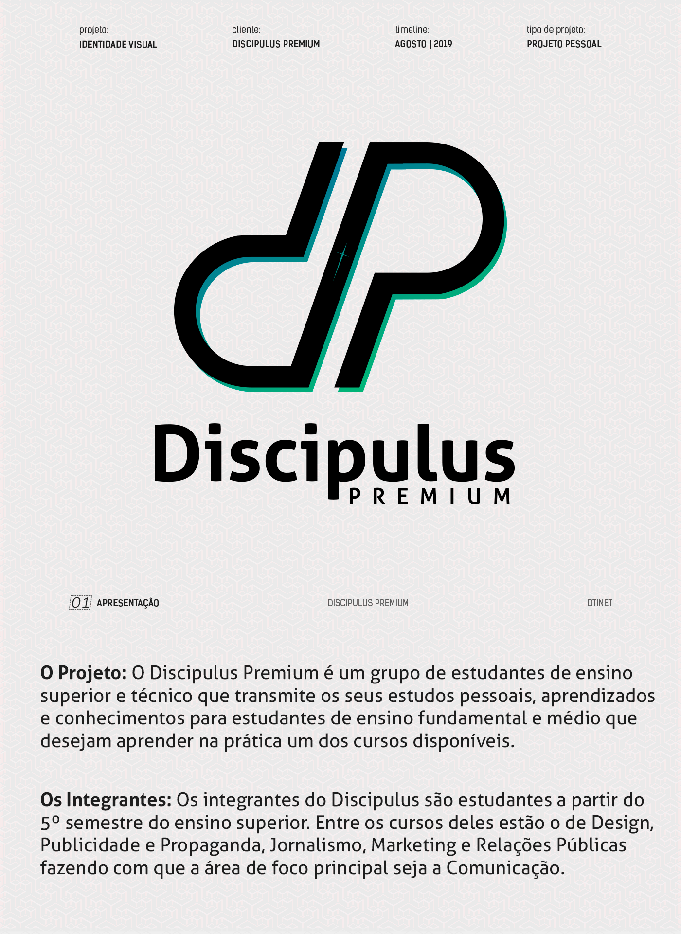 Mentoria identidade visual Logotipo logo dp premium brand design marca