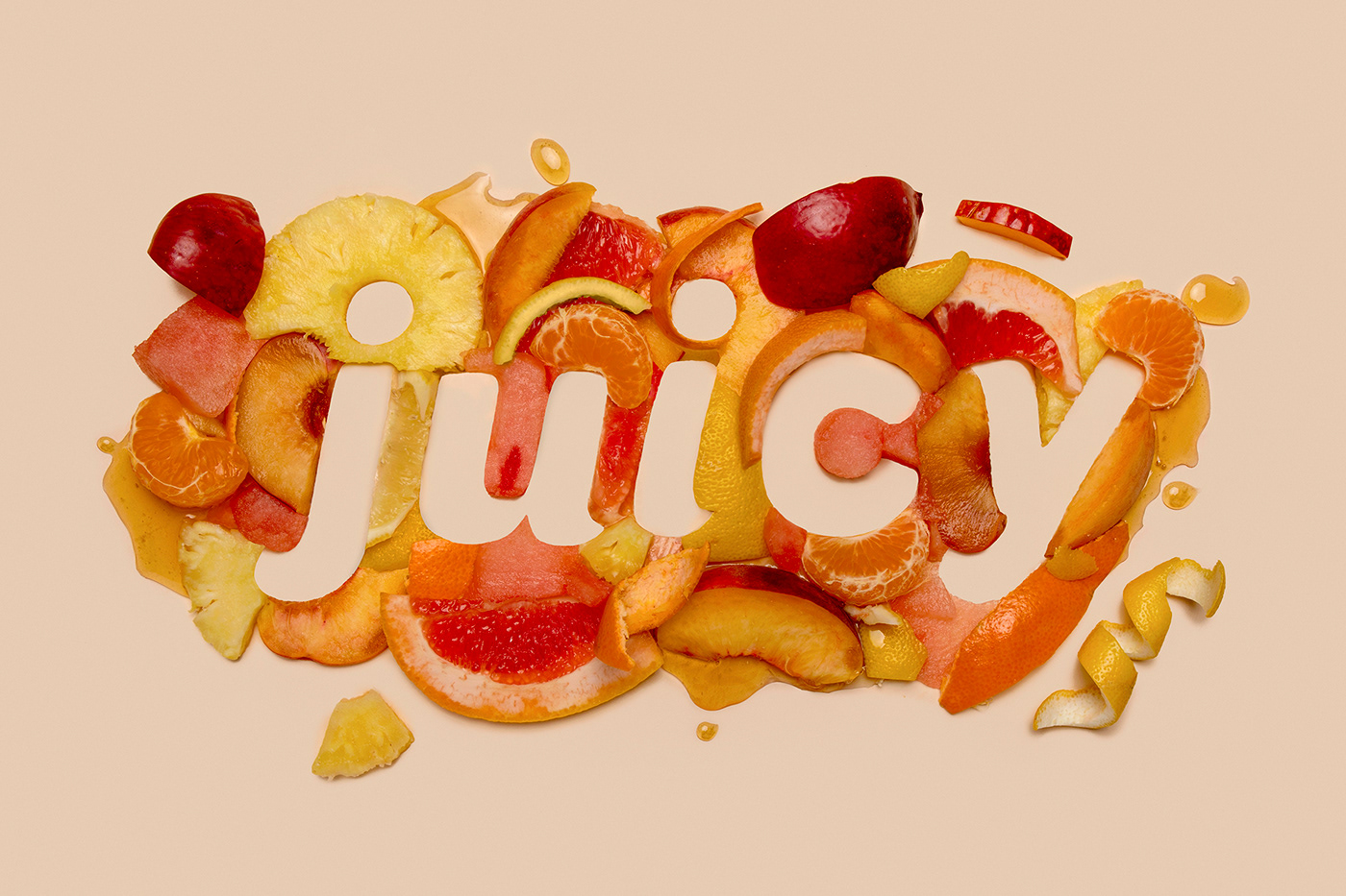 Food  food photography typography   food typography adjectives food letters 