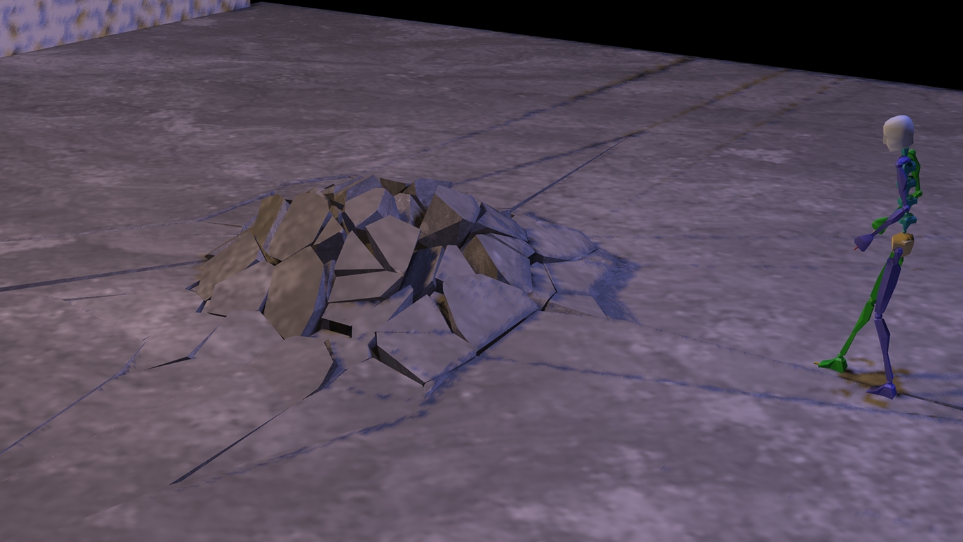 rayfire bricks monster ground cube explosion earth bend avatar