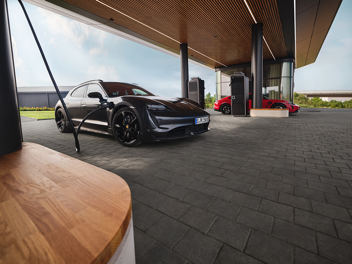 Porsche Taycan automotive   transportation electric vehicle charging station Electric Car