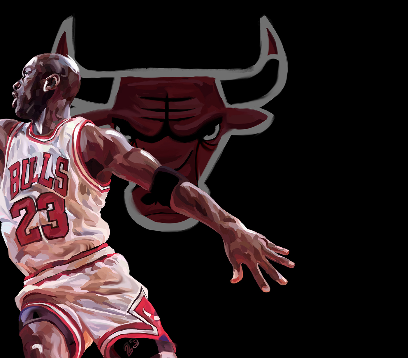 Michael Jordan jordan MJ basketball sport LeBron art artwork ILLUSTRATION  NBA