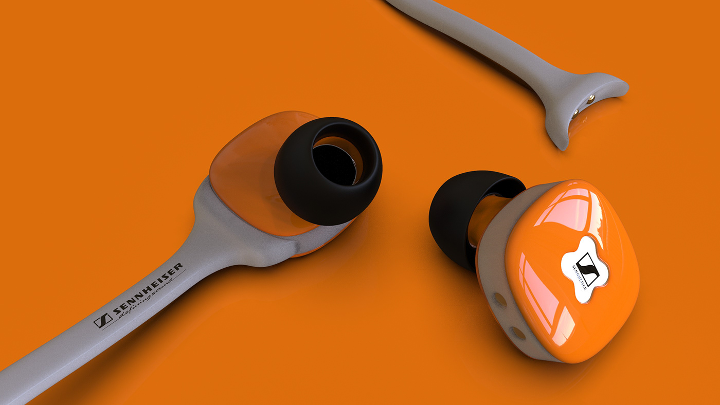 headset product design headphone earbud jbl AudioTechnica industrial design  product render product design 