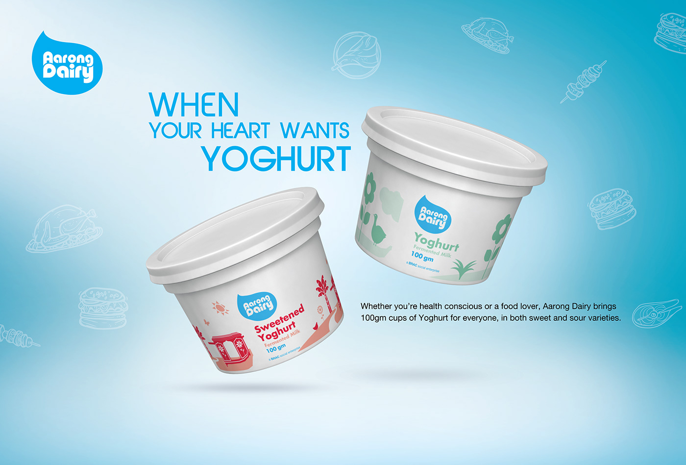 Aarong aarong dairy yoghurt ads Advertising  Cheese Dairy milk Packaging yoghurt youghurt