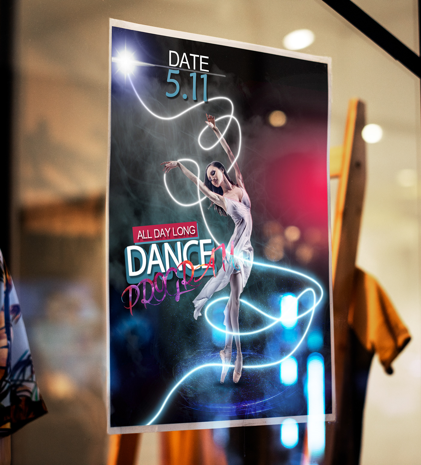 DANCE   poster design Graphic Designer Poster Design poster art adobe illustrator Social media post Advertising  marketing  