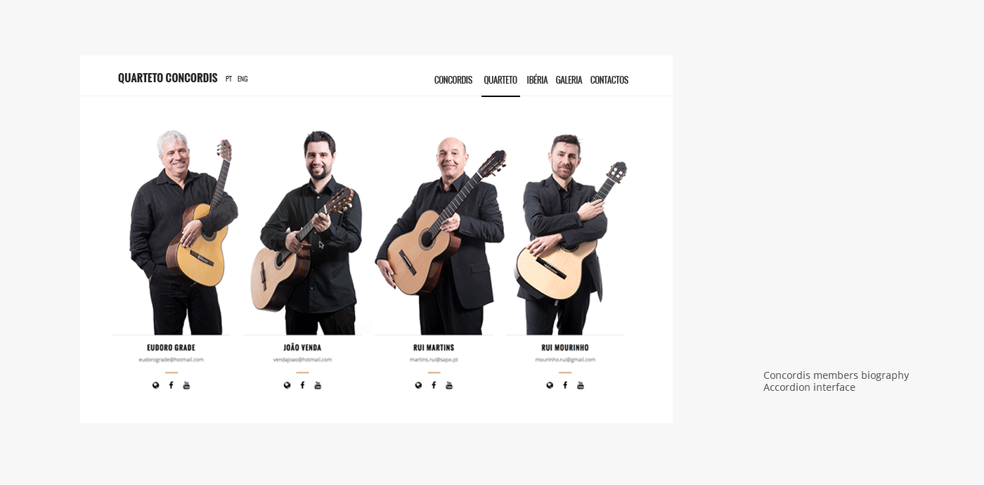 music group website Web Music Website guitar clean webdesign