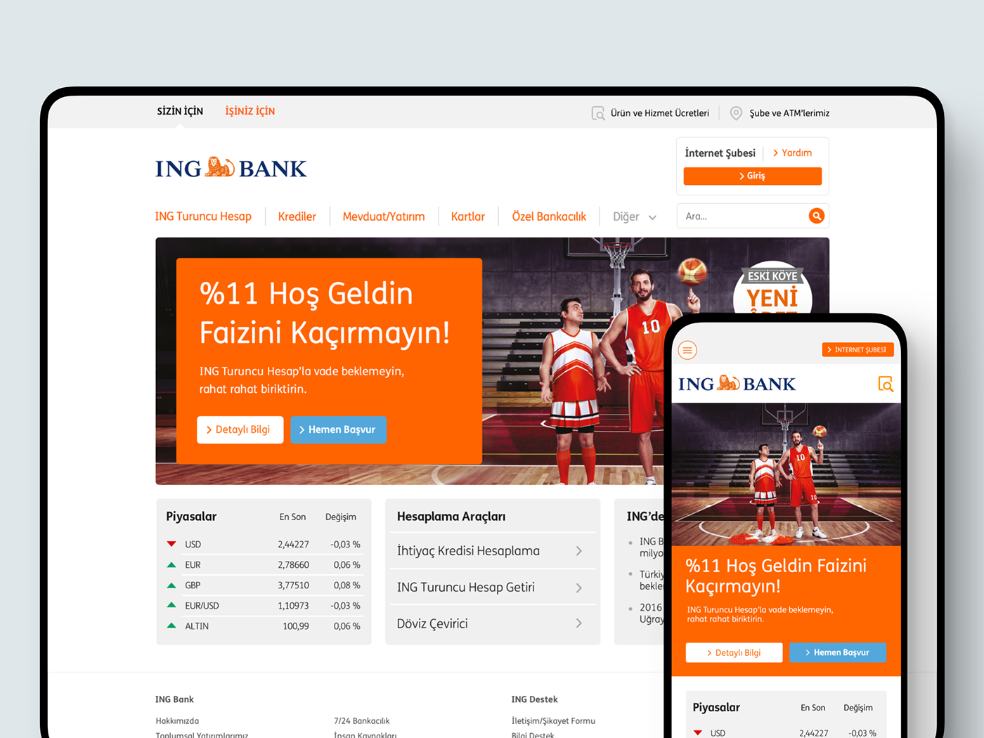 basketball dashboard Fintech ing bank minimal Netherlands orange Turkey ui design UX design