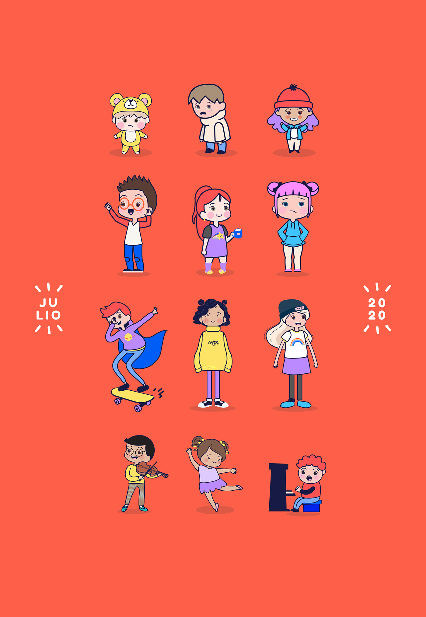 branding  Character diseñografico graphicdesign identity kids logo stickers anime kawaii