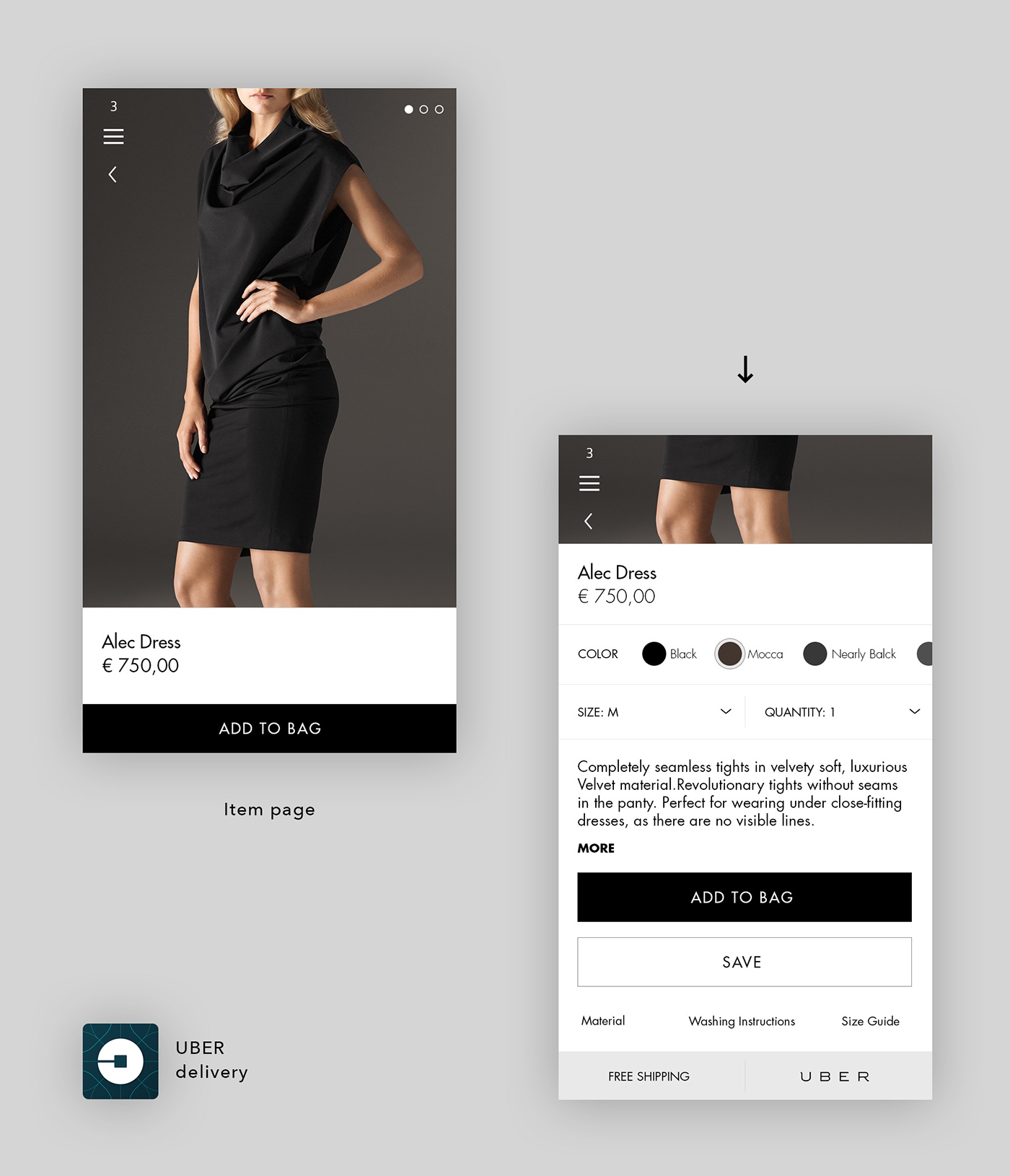 Fashion  app mobile art direction 