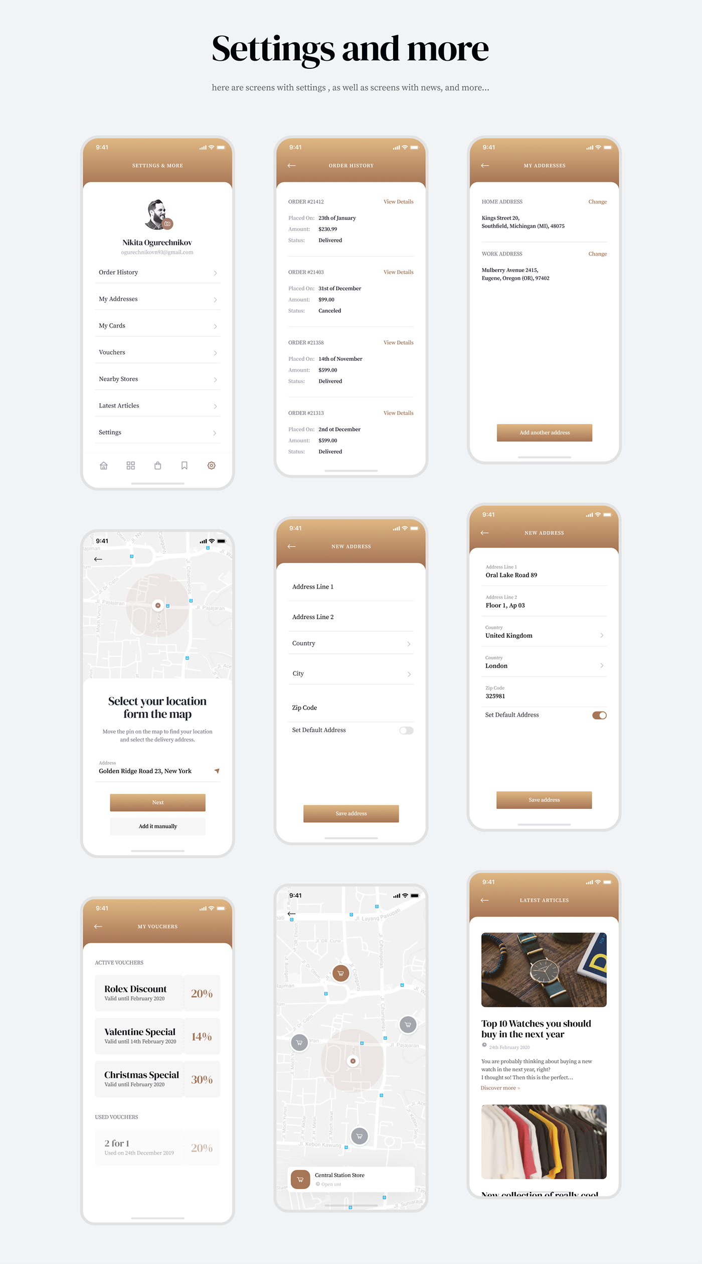 app brand dashboard luxury mobile Mobile Store premium store UI ux