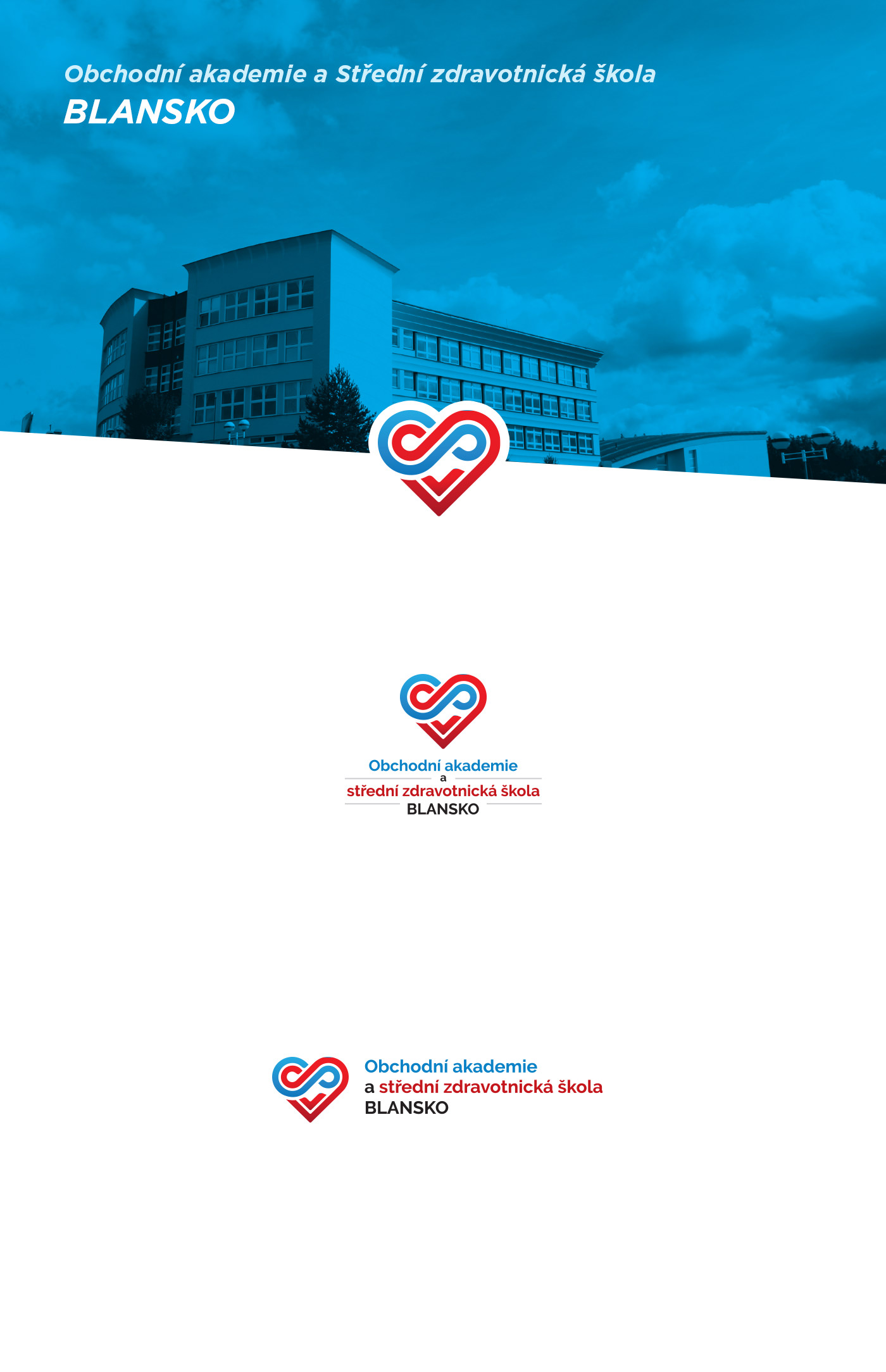 branding  heart infinity school academy blansko Webdesign logo print corporateidentity