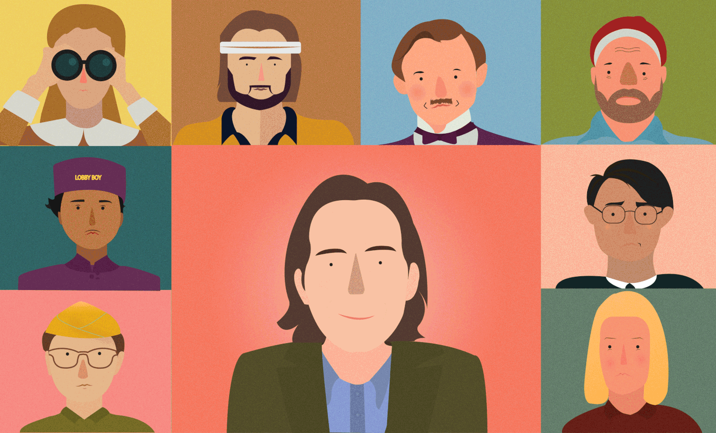 wes anderson ILLUSTRATION  Pop Art movie director poster gif