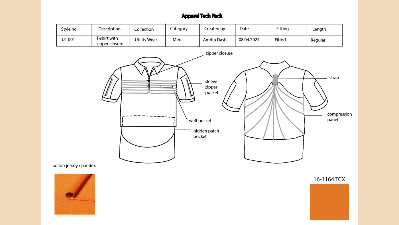 Utility Wear workwear uniform design construction company ILLUSTRATION  Collaboration Project Indorama spandex technical fashion utility fashion