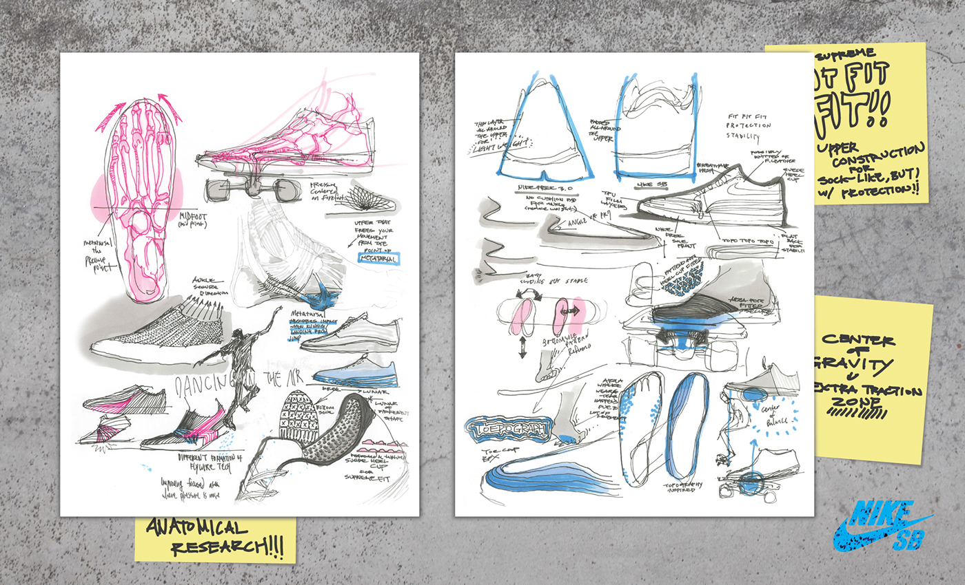 footwear design Nike shoes skateboarding portfolio Vans Fashion 