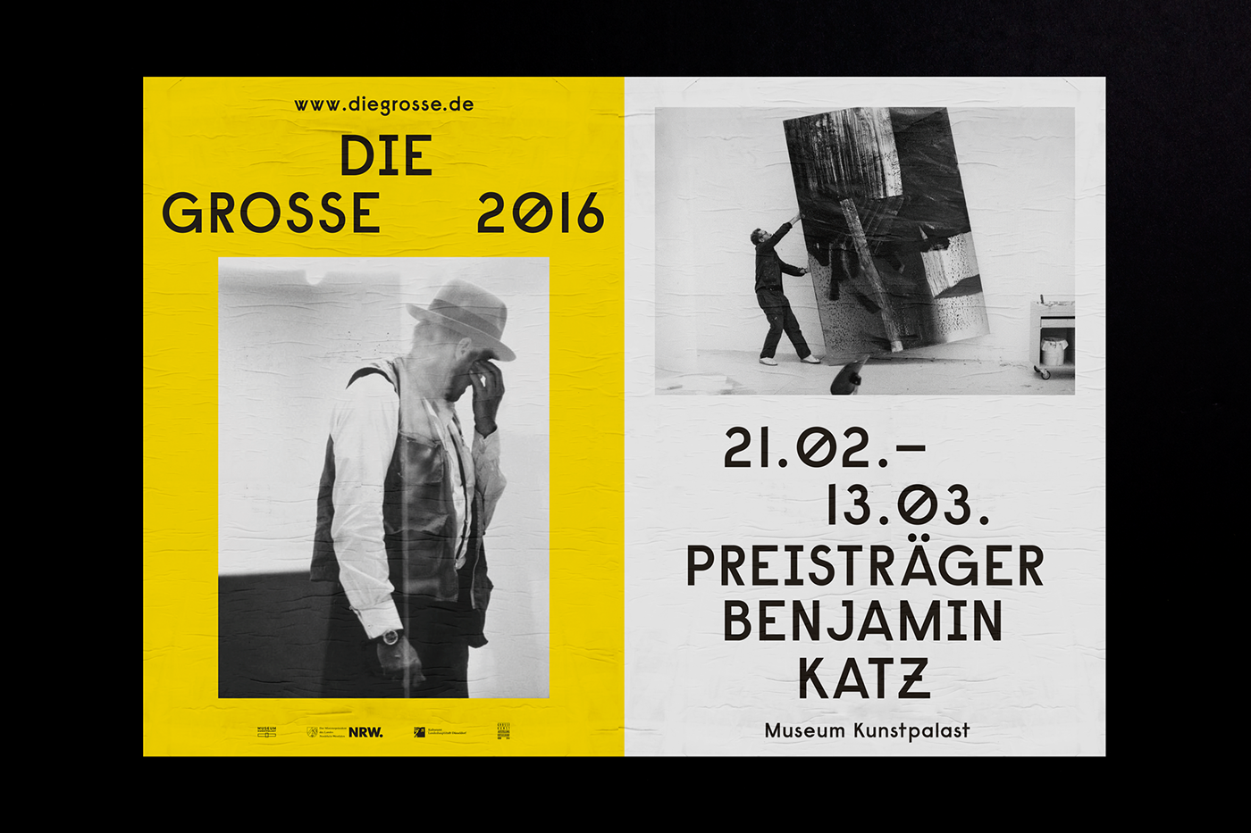 die grosse 2016 Kunstausstellung Düsseldorf Corporate Design visual identity branding  Exhibition  Art Exhibition contemporary art exhibition catalogue