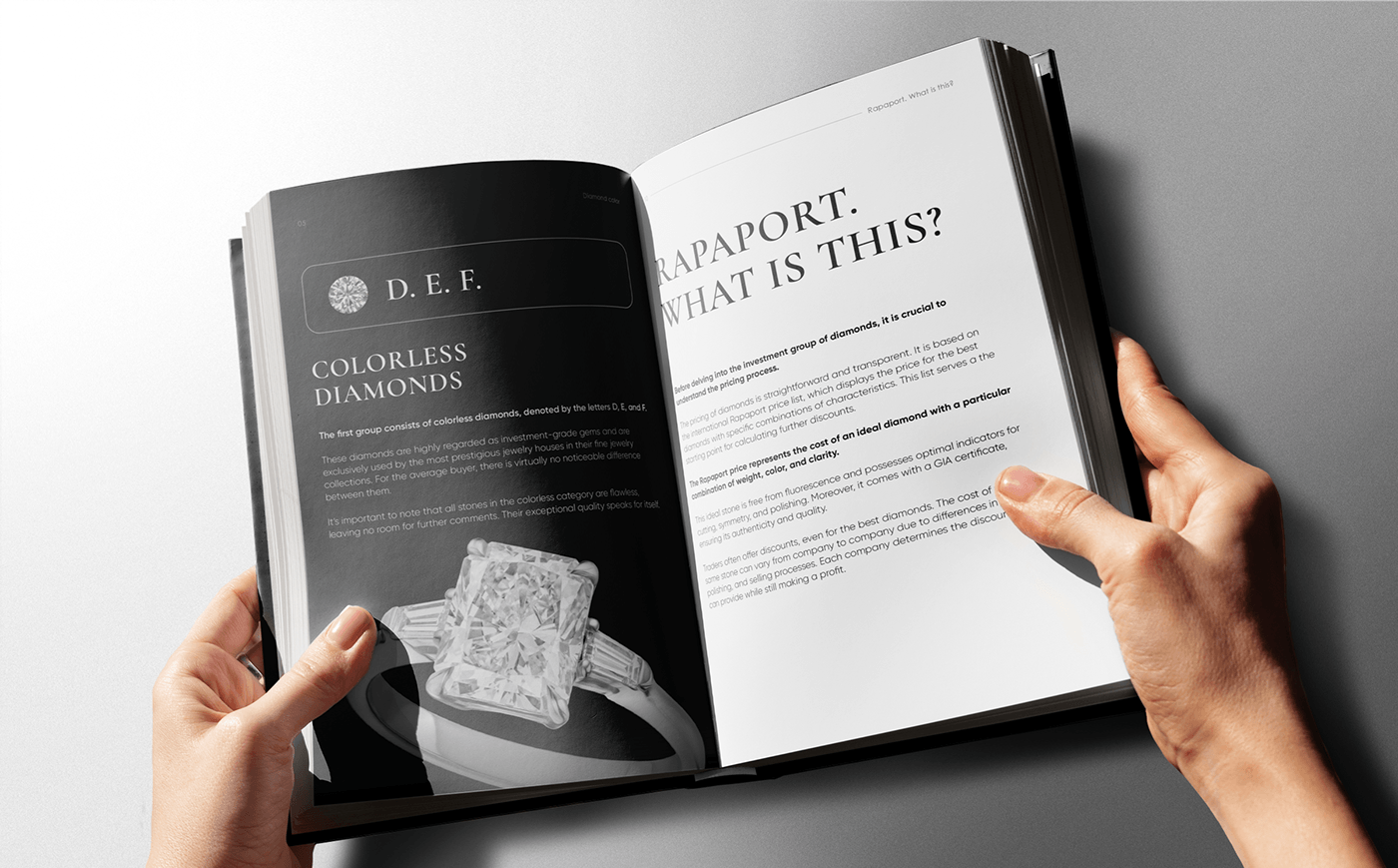 book editorial print typography   brand identity identity jewelry diamonds book cover book design