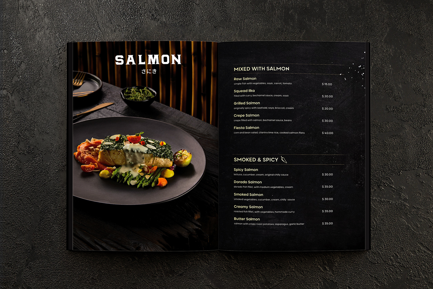 brand identity editorial design  Food  graphic design  InDesign logo menu design restaurant restaurant menu typography  