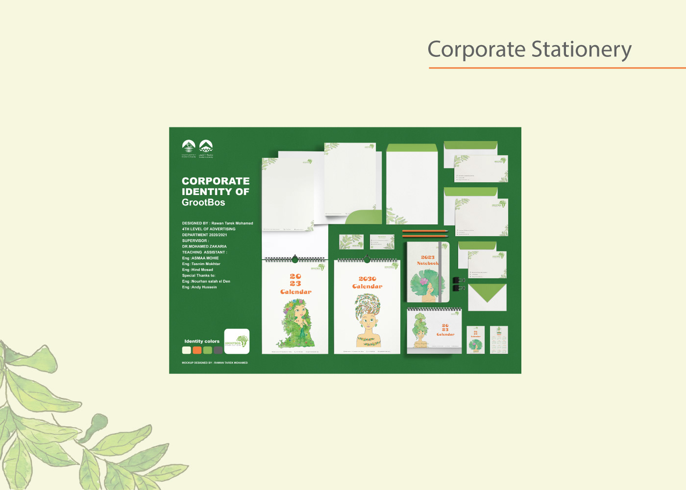 Nature green brand identity Graphic Designer identity