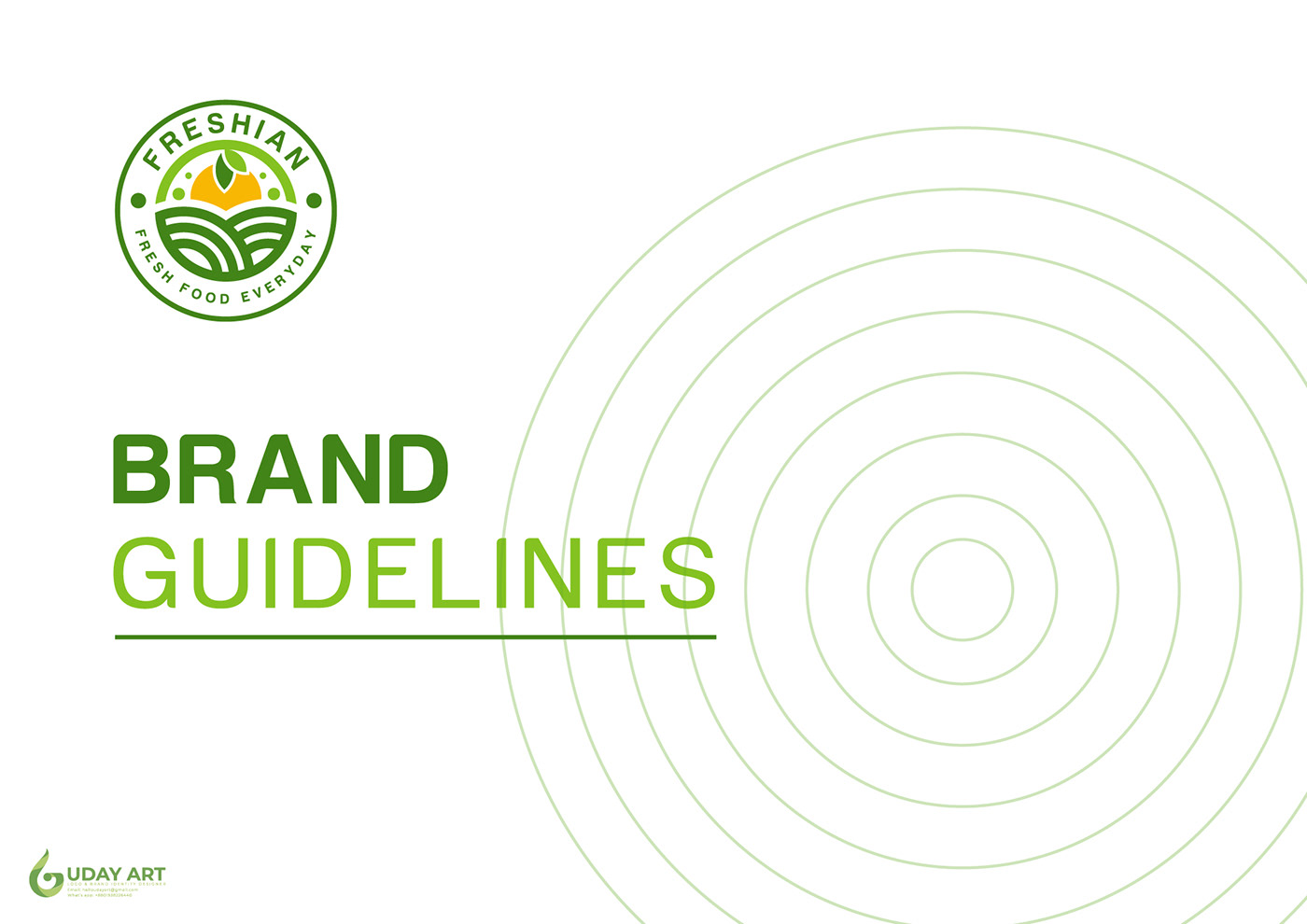 Logo Design logo branding brand guidelines brand identity visual identity organic logo fresh food logo Freshian firm logo Natural Food logo