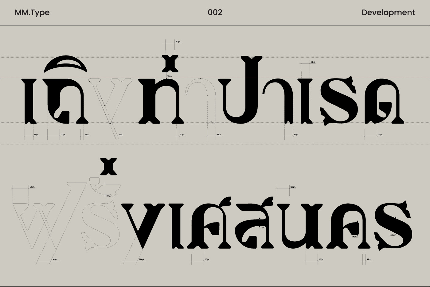 design english font font design Thai Typeface typography   Bangkok