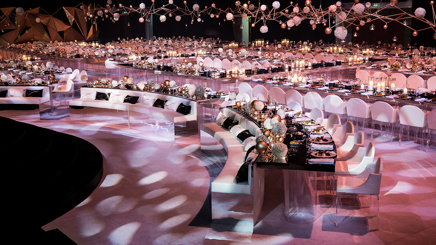 light design Show wedding show dubai madinat jumeirah UAE Constellations Sharpy concept