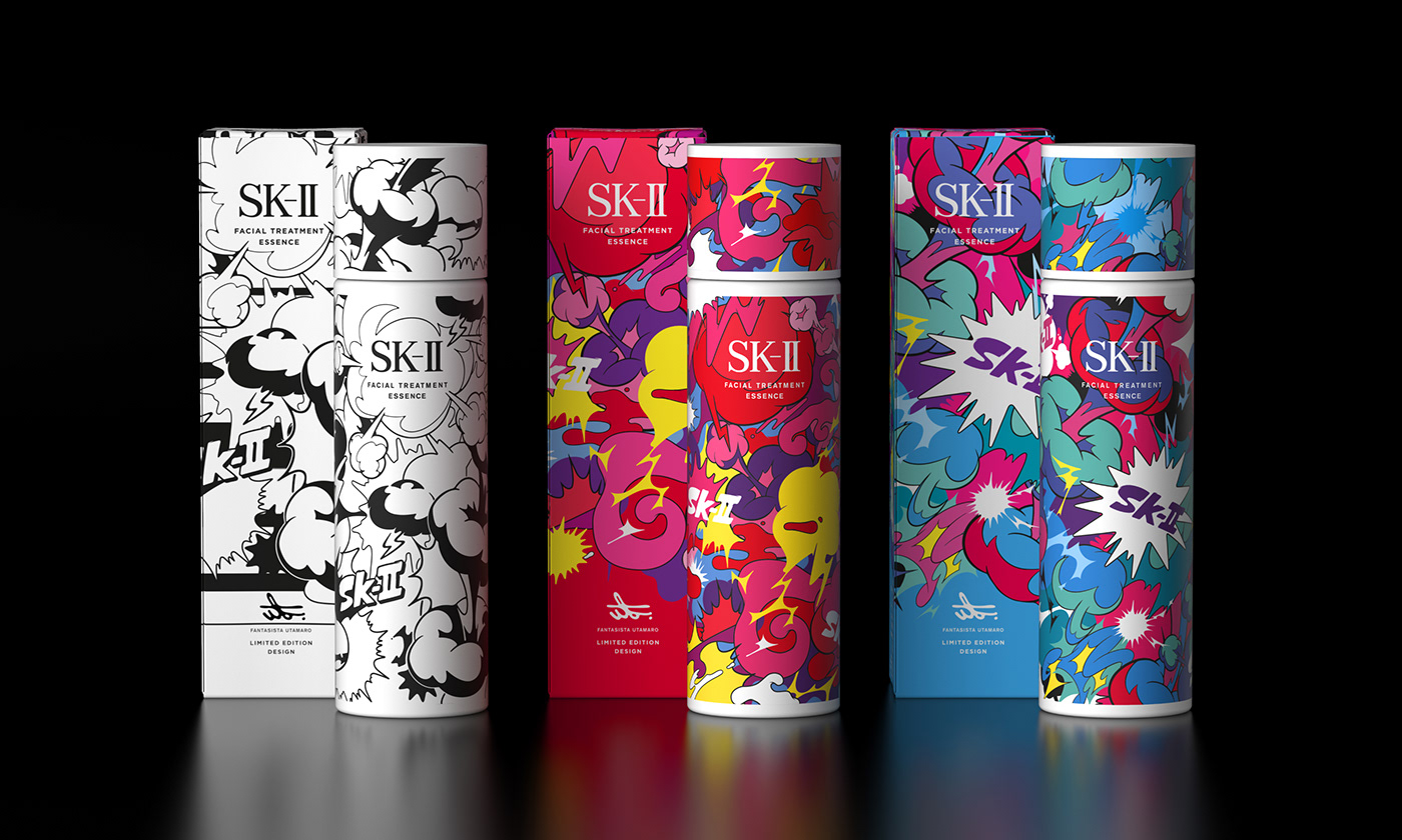 asia beauty cosmetics graphic limited edition makeup manga Packaging SK-II skin