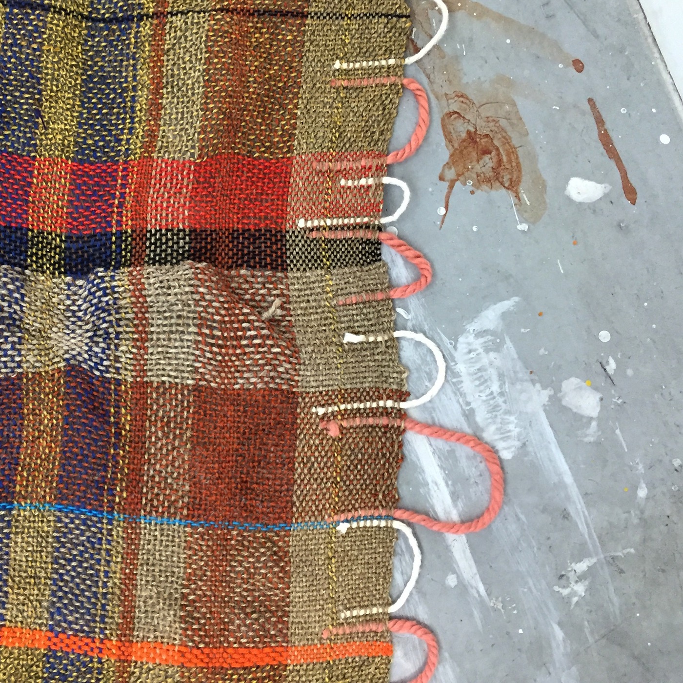 weaving fiber doublecloth Warp weft plaid alternating plaids
