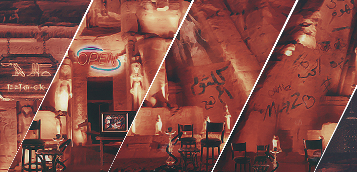 Egypt _ Past Present _ Time Design _ Photoshop _ Manipulation _Graphic Cafe _ temple