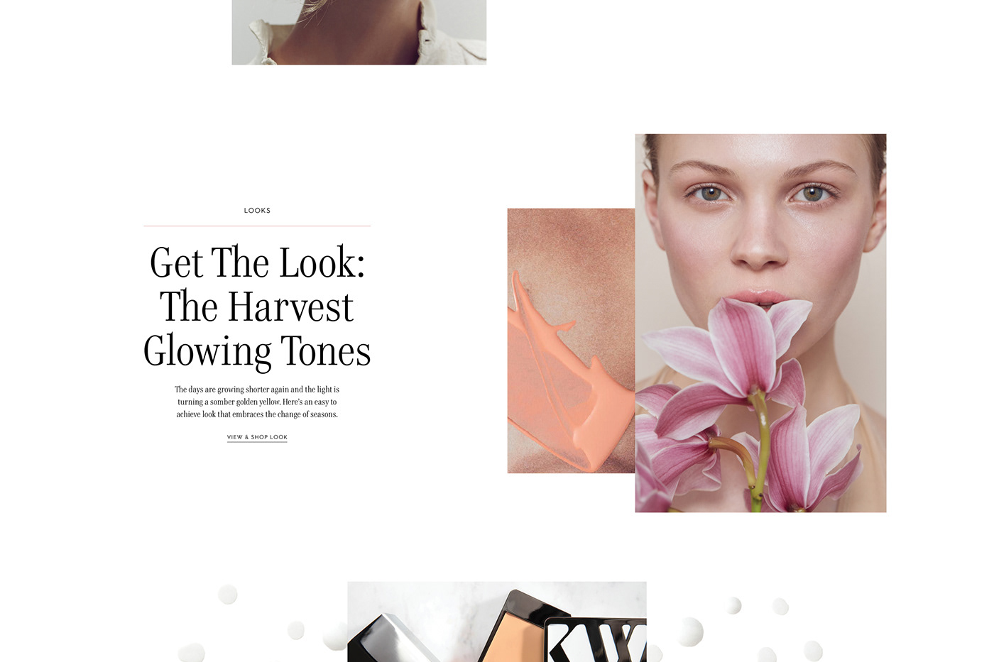 beauty editorial Fashion  Layout lifestyle makeup organic shop Sustainability Website