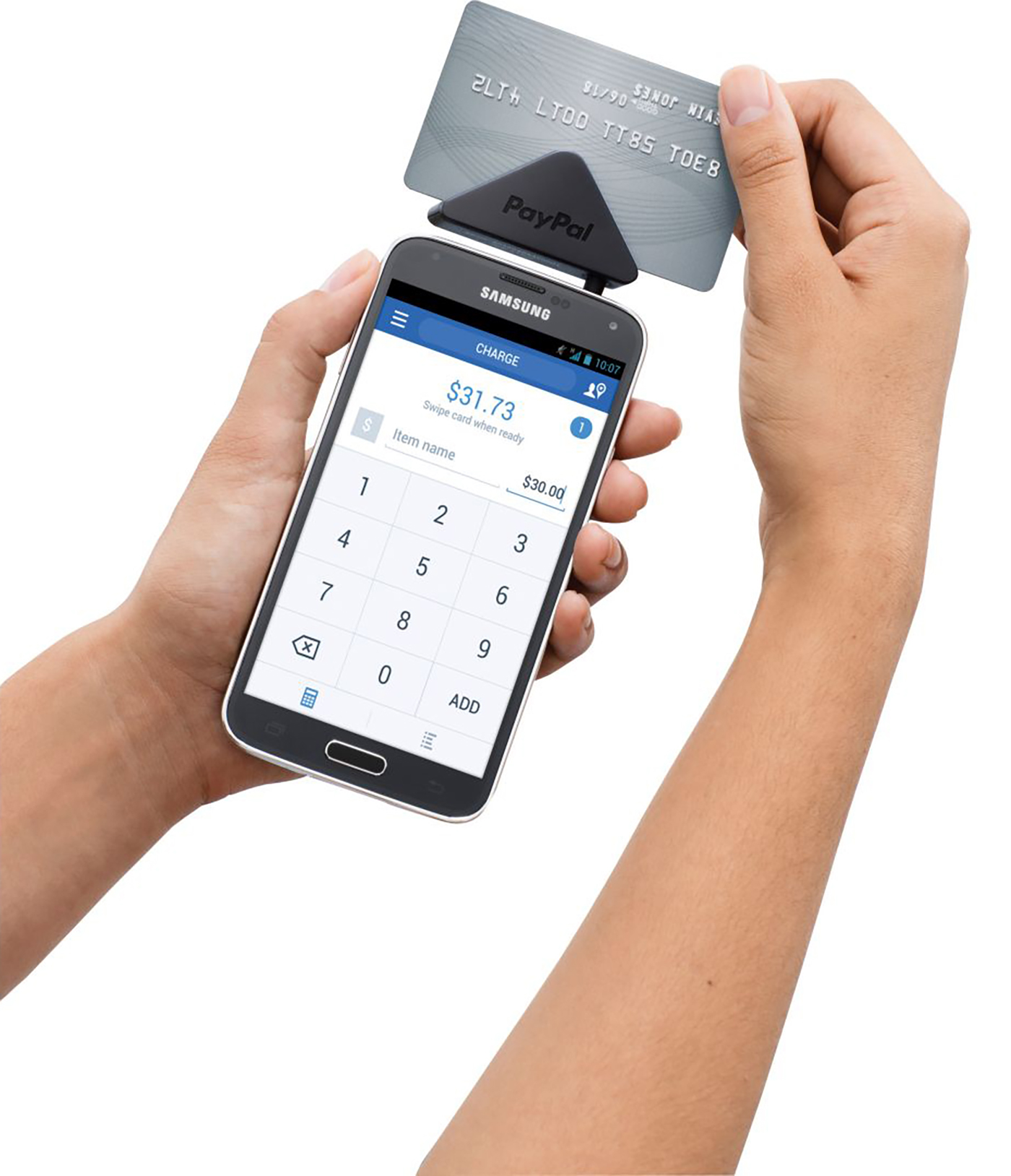 Paypal Here  paypal card reader credit card Debit card iphone mobile phone payment