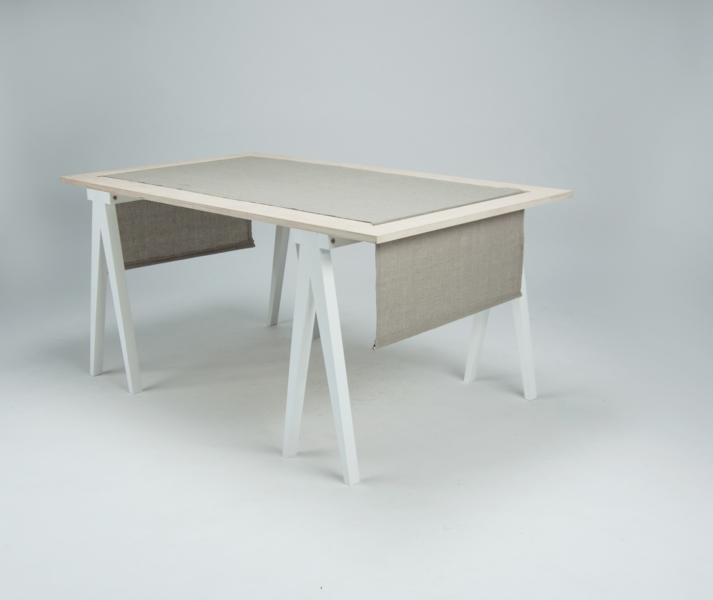 table furniture swallow design product cnc cutting decore linen cloth fabric steel Equal comfortable transportation
