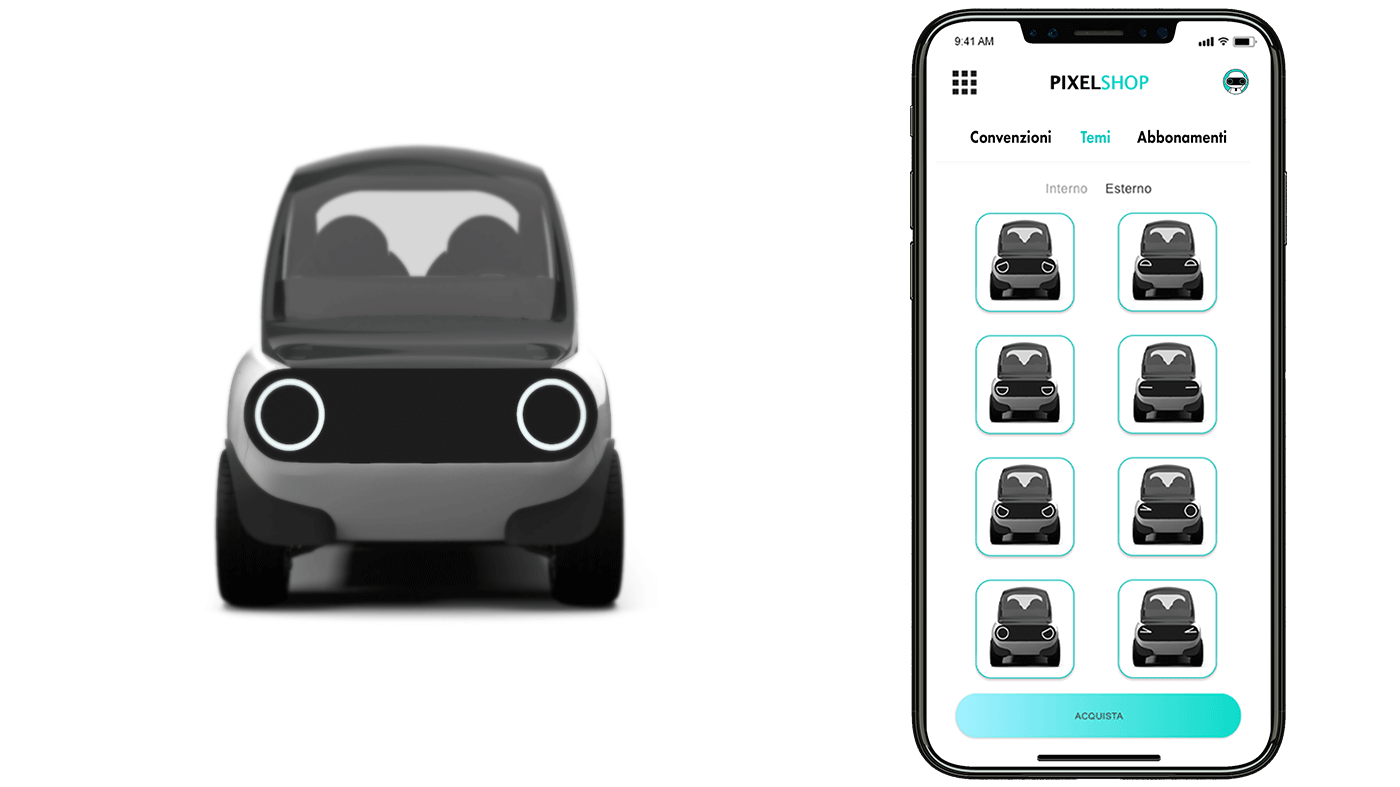 automotive   car interaction product UI/UX app electric
